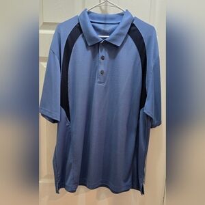 Grand Slam Blue Polo, See Measurement